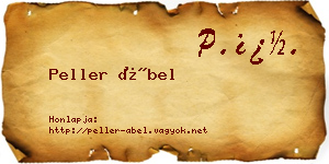 Peller Ábel névjegykártya