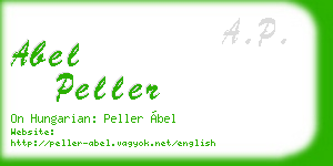 abel peller business card