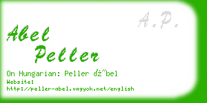 abel peller business card